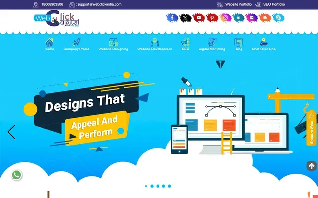 Webclick® Digital Pvt. Ltd website