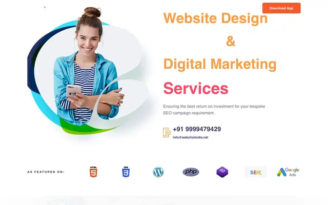 Webclickindia website