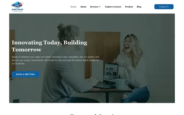 Webcloude Technology website