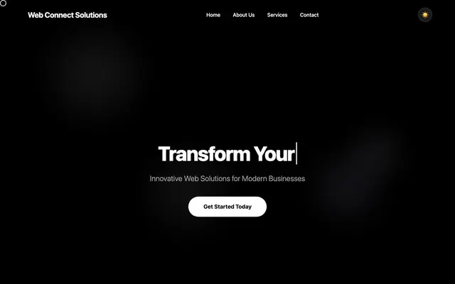 Web Connect Solutions website