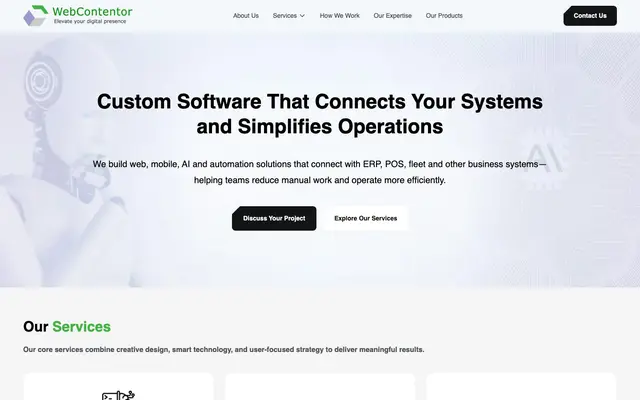 Webcontentor India Pvt Ltd website