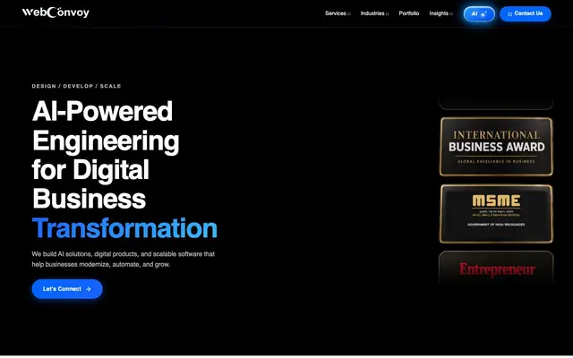 Webconvoy Pvt.Ltd website