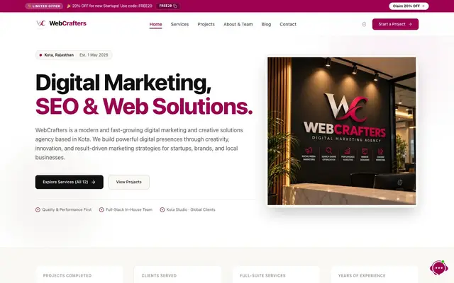 Webcrafters website