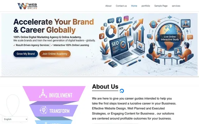 Web Creation Online - Website designing & Digital Marketing Agency website