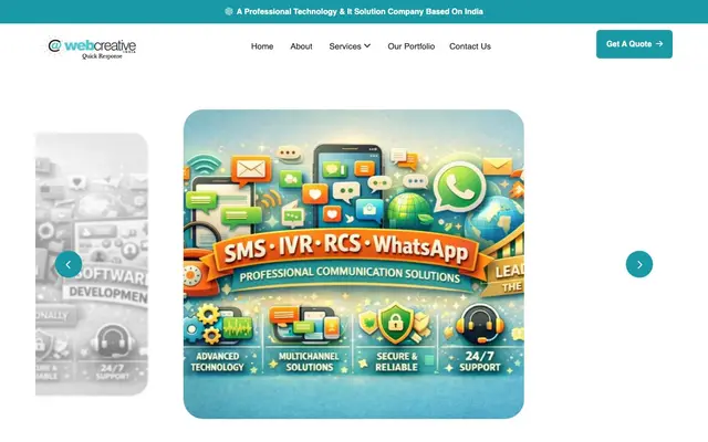 Web Creative India website