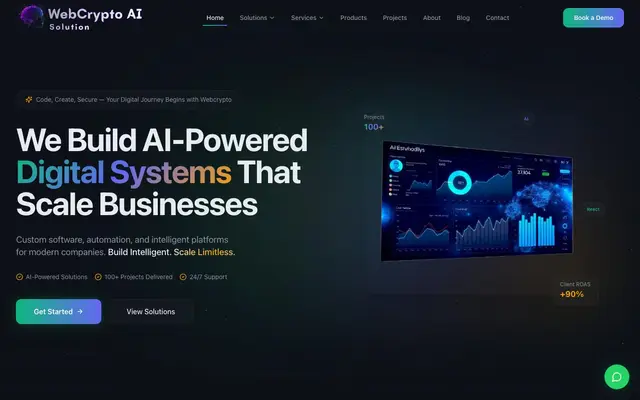 WebCrypto Ai Solution website