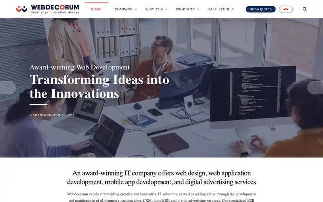 Webdecorum website