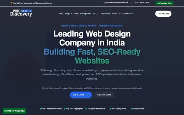 Webdesign Discovery website