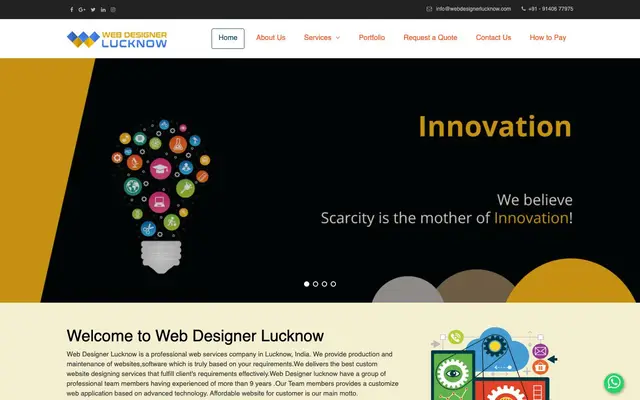 Web Designer Lucknow, Website designing Company Lucknow website