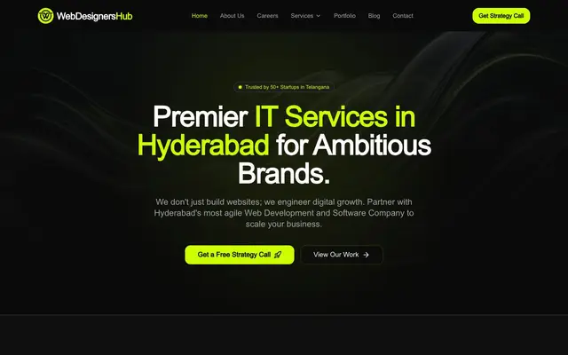 Web Designers Hub Pvt. Ltd website
