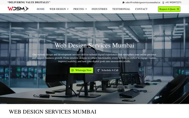 WDSM-Web Design Services Mumbai website