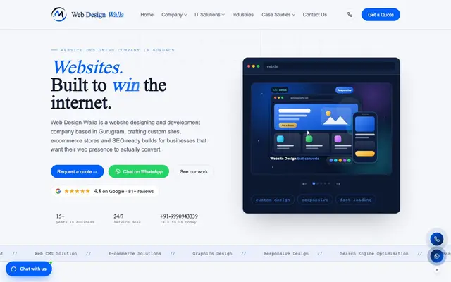 WebDesignWalla website