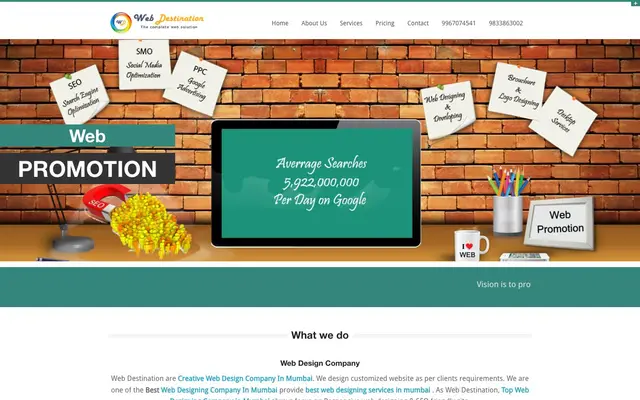 Web Destination - Manoj Tirlotkar Web Designer in Mumbai website