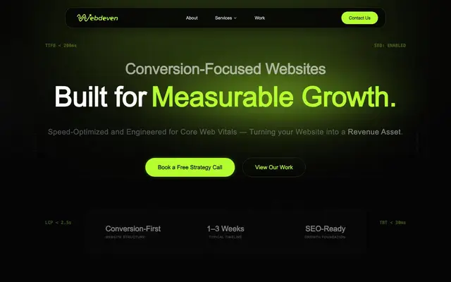 WebDeven website