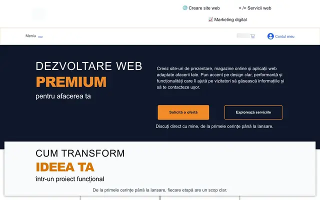 Cristi Daca – Web Designer & Web Developer website