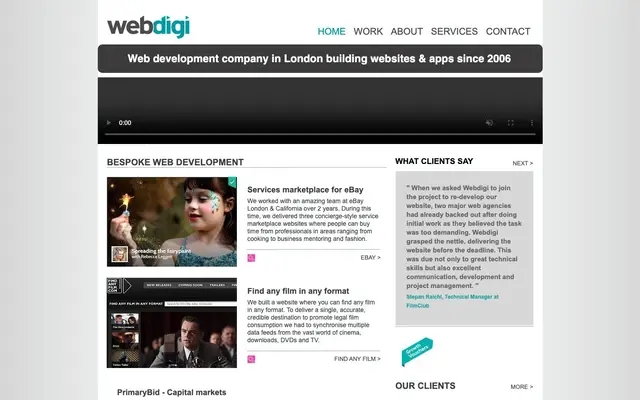 Webdigi website
