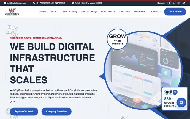WebDigiGrow website