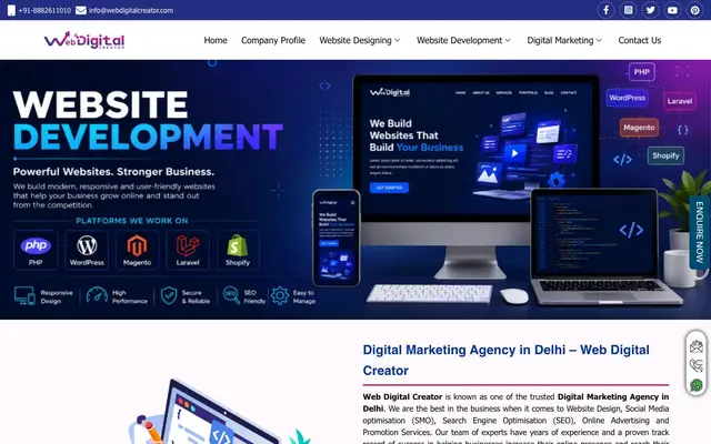 Web Digital Creator website