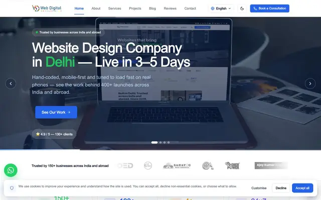 Web Digital Development website
