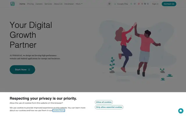 Webdrod – Web & App Development website