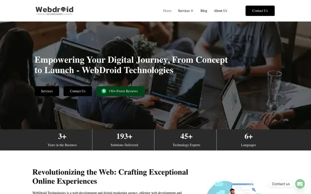 WebDroid Technologies | Web Development | Digital Marketing Services in Indore website