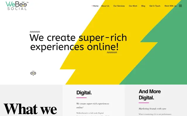 WeBeeSocial India website