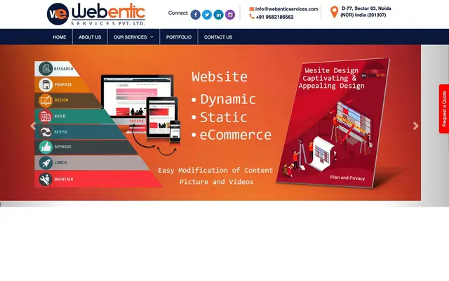 Webentic Services Pvt. Ltd website