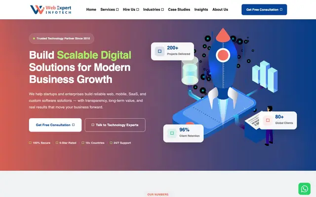 Webexpert Infotech website