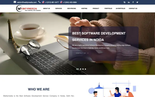 WebfyMedia website