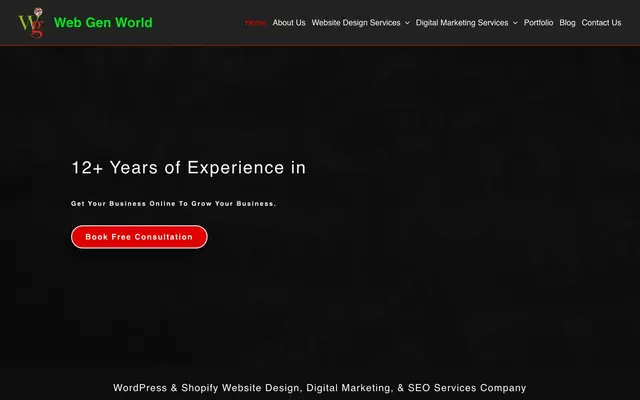 Web Gen World website