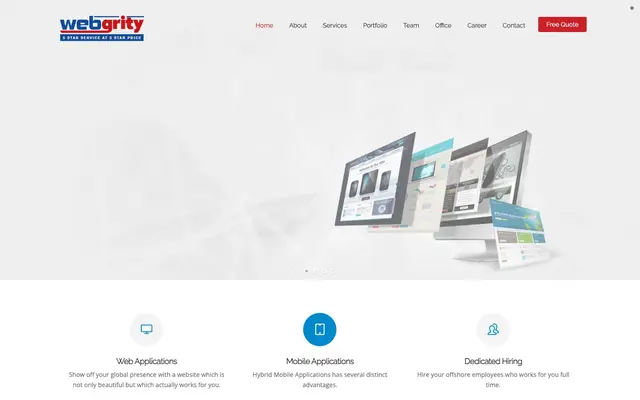 Webgrity website