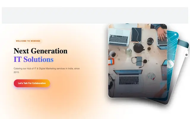 Webhibe Technologies Pvt. Ltd. website