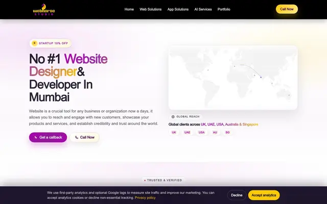 Webhorse Studio website