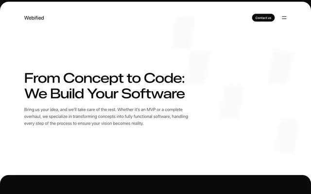 Webified website