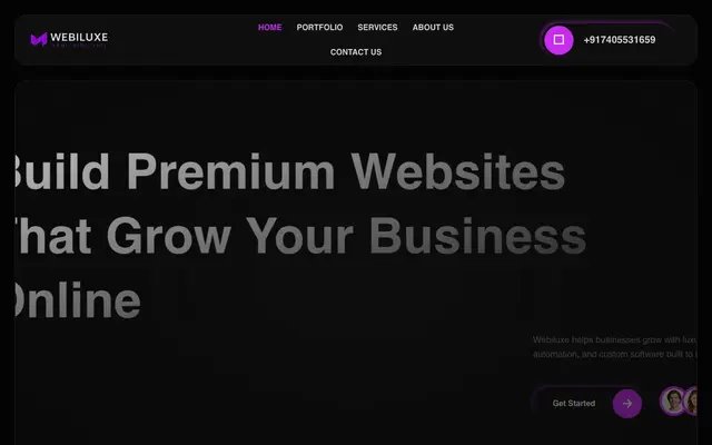 WEBILUXE website