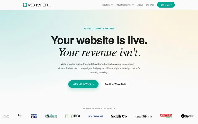 Web Impetus website