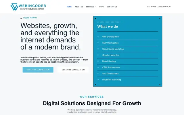 Webincoder website