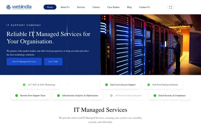 Webindia - Corporate Office website
