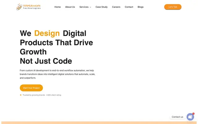 WebiWork Technologies Pvt. Ltd. website