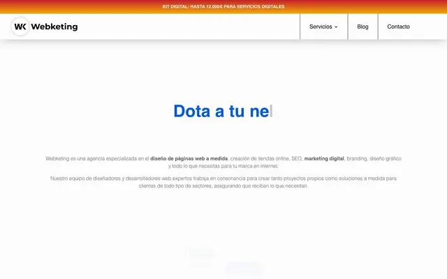 WEBKETING website