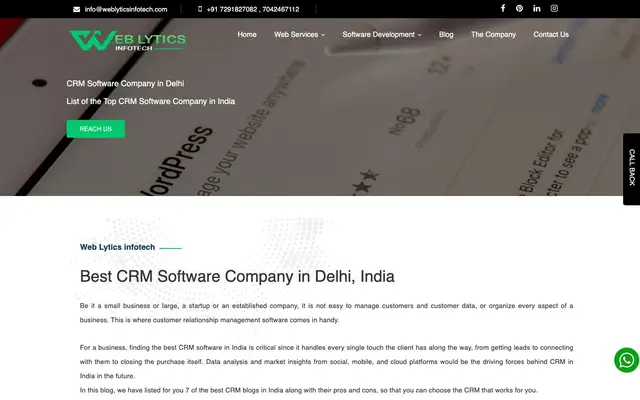 Erp Software Company Delhi website