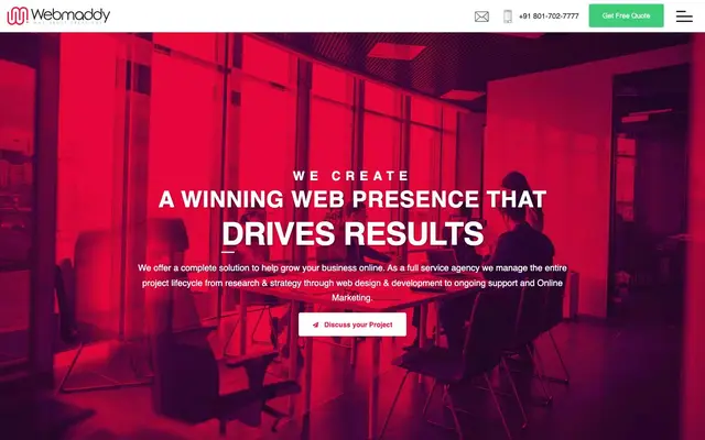 Webmaddy website