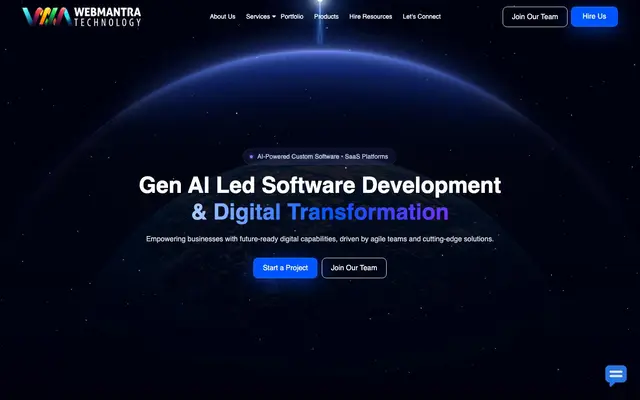 WebMantra Technology Services Pvt Ltd. website