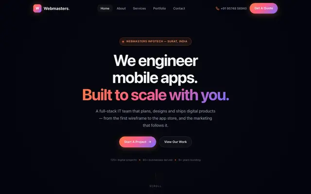 Webmasters InfoTech website