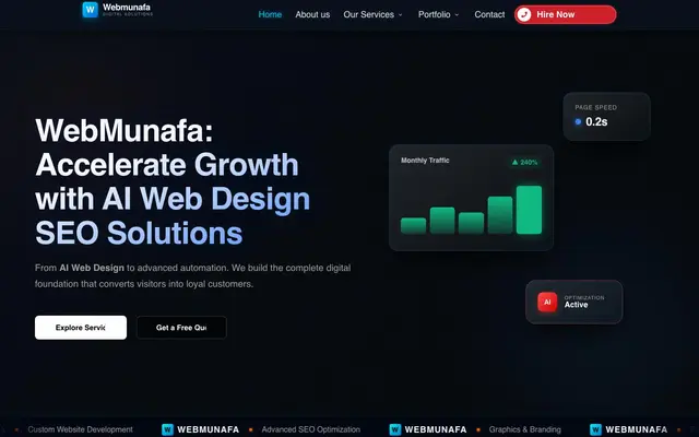 WebMunafa Digital Solutions website
