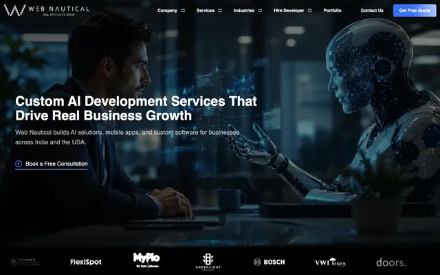 Web Nautical Pvt. Ltd. website