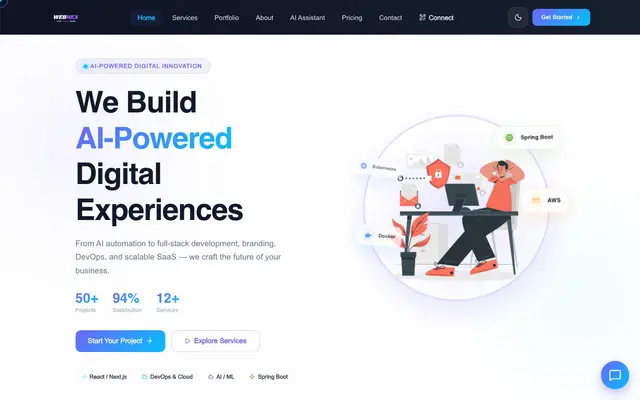 Webnex website