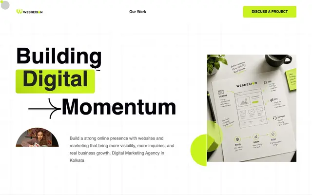 Web Nexion - Digital Marketing Agency in Kolkata website