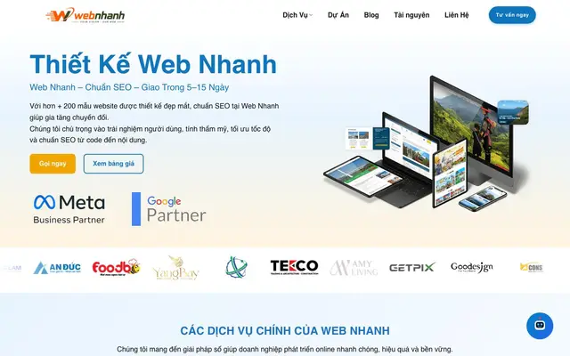 Thiết Kế Web Nhanh website