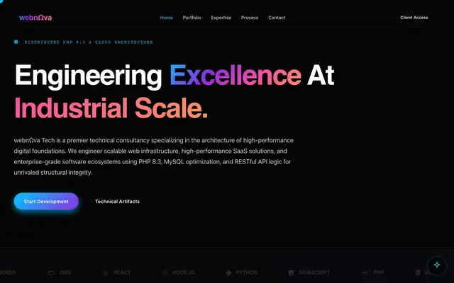 WEBNOVA TECH website